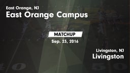 Matchup: East Orange Campus vs. Livingston  2016