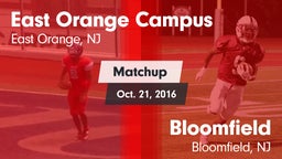 Matchup: East Orange Campus vs. Bloomfield  2016