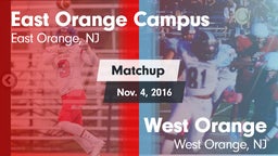 Matchup: East Orange Campus vs. West Orange  2016