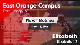 Matchup: East Orange Campus vs. Elizabeth  2016