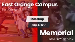 Matchup: East Orange Campus vs. Memorial  2017