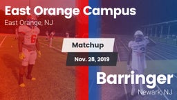 Matchup: East Orange Campus vs. Barringer  2019