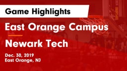 East Orange Campus  vs Newark Tech  Game Highlights - Dec. 30, 2019