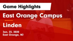 East Orange Campus  vs Linden  Game Highlights - Jan. 23, 2020