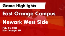 East Orange Campus  vs Newark West Side Game Highlights - Feb. 25, 2020