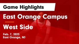 East Orange Campus  vs West Side  Game Highlights - Feb. 7, 2023