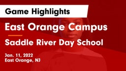 East Orange Campus  vs Saddle River Day School Game Highlights - Jan. 11, 2022