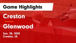 Creston  vs Glenwood  Game Highlights - Jan. 28, 2020