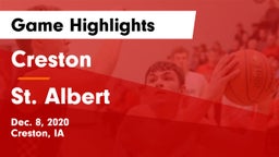 Creston  vs St. Albert  Game Highlights - Dec. 8, 2020
