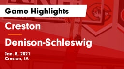 Creston  vs Denison-Schleswig  Game Highlights - Jan. 8, 2021