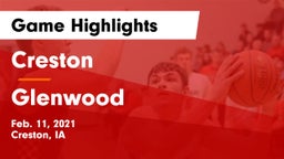 Creston  vs Glenwood  Game Highlights - Feb. 11, 2021