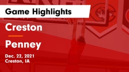 Creston  vs Penney  Game Highlights - Dec. 22, 2021