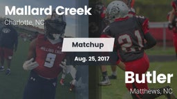 Matchup: Mallard Creek High vs. Butler  2017