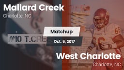 Matchup: Mallard Creek High vs. West Charlotte  2017