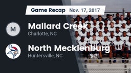 Recap: Mallard Creek  vs. North Mecklenburg  2017