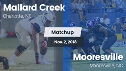 Matchup: Mallard Creek High vs. Mooresville  2018