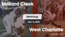 Matchup: Mallard Creek High vs. West Charlotte  2019