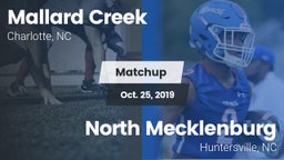 Matchup: Mallard Creek High vs. North Mecklenburg  2019