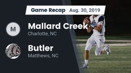 Recap: Mallard Creek  vs. Butler  2019
