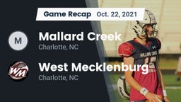 Recap: Mallard Creek  vs. West Mecklenburg  2021