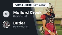 Recap: Mallard Creek  vs. Butler  2021
