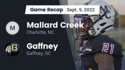 Recap: Mallard Creek  vs. Gaffney  2022