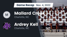 Recap: Mallard Creek  vs. Ardrey Kell  2022