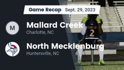 Recap: Mallard Creek  vs. North Mecklenburg  2023