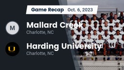 Recap: Mallard Creek  vs. Harding University  2023