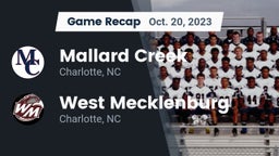 Recap: Mallard Creek  vs. West Mecklenburg  2023