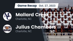Recap: Mallard Creek  vs. Julius Chambers  2023