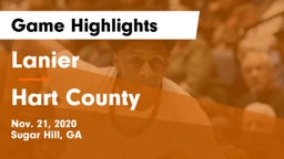 Lanier  vs Hart County  Game Highlights - Nov. 21, 2020