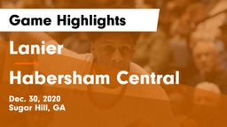 Lanier  vs Habersham Central Game Highlights - Dec. 30, 2020