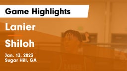 Lanier  vs Shiloh  Game Highlights - Jan. 13, 2023