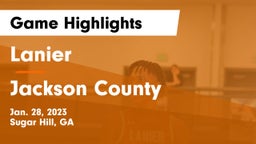 Lanier  vs Jackson County  Game Highlights - Jan. 28, 2023