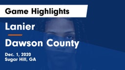 Lanier  vs Dawson County  Game Highlights - Dec. 1, 2020