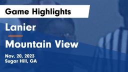 Lanier  vs Mountain View  Game Highlights - Nov. 20, 2023