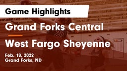 Grand Forks Central  vs West Fargo Sheyenne  Game Highlights - Feb. 18, 2022