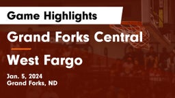 Grand Forks Central  vs West Fargo  Game Highlights - Jan. 5, 2024