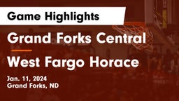 Grand Forks Central  vs West Fargo Horace  Game Highlights - Jan. 11, 2024