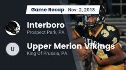 Recap: Interboro  vs. Upper Merion Vikings 2018