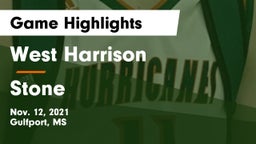 West Harrison  vs Stone  Game Highlights - Nov. 12, 2021