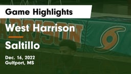 West Harrison  vs Saltillo  Game Highlights - Dec. 16, 2022