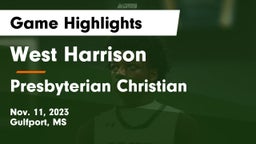 West Harrison  vs Presbyterian Christian  Game Highlights - Nov. 11, 2023