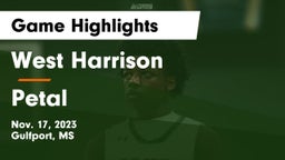 West Harrison  vs Petal  Game Highlights - Nov. 17, 2023