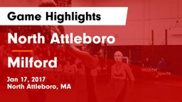 North Attleboro  vs Milford Game Highlights - Jan 17, 2017