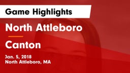 North Attleboro  vs Canton   Game Highlights - Jan. 5, 2018