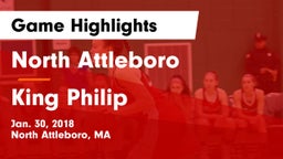 North Attleboro  vs King Philip Game Highlights - Jan. 30, 2018