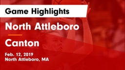 North Attleboro  vs Canton   Game Highlights - Feb. 12, 2019