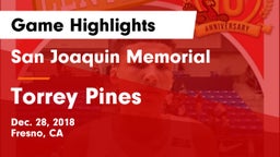 San Joaquin Memorial  vs Torrey Pines Game Highlights - Dec. 28, 2018